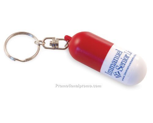 Red & White Keychain Capsule