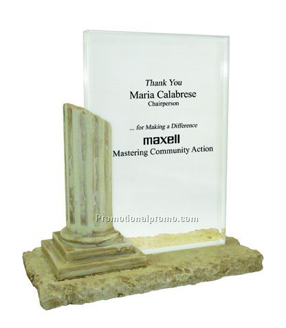 Roman Column Award with Laser Imprint