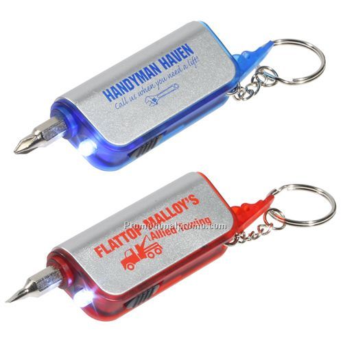 SCREWDRIVER FLASHLIGHT KEY CHAIN