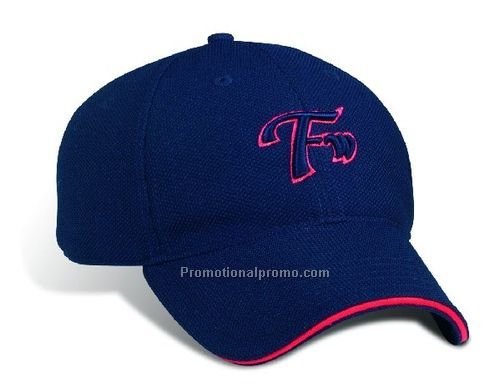 Semi-Low Fit, Elastic Woven Mesh, Contrasting Sandwich Peak