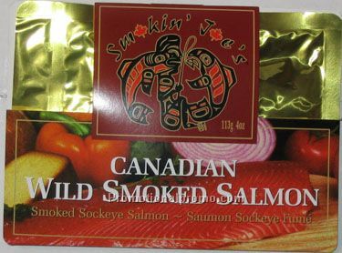 Smoked Sockeye Salmon in 8oz/227g gift pouch