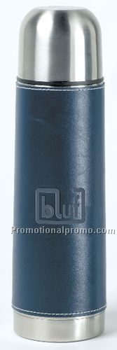 Stainless Steel Flask with Vinyl Sleeve 16oz - Blu
