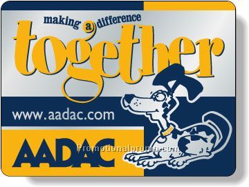 Stock Shape Brite Silver Foil Paper Roll Labels - Rectangle with round corners