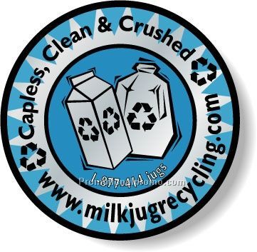 Stock Shape Brite Silver Foil Paper Roll Labels - Round