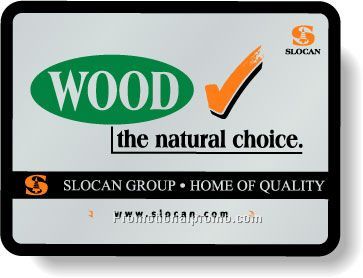 Stock Shape Dull Silver Foil Paper Roll Labels - Rectangle with round corners