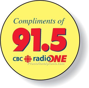 Stock Shape Fluorescent Chartreuse Roll Labels - Round