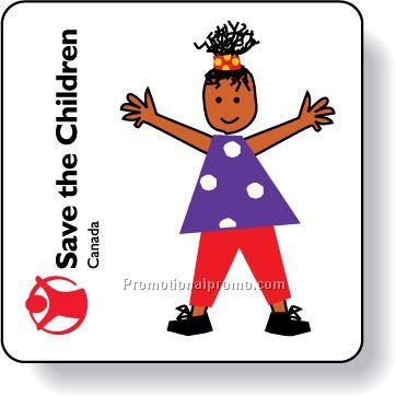 Stock Shape White Gloss Roll Labels - Square with round corners