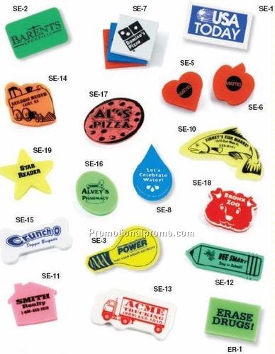 Stock Shaped Eraser - Small Oval