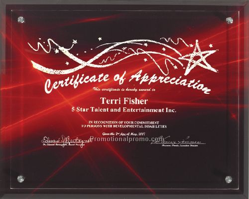 Streaks Background Plaque