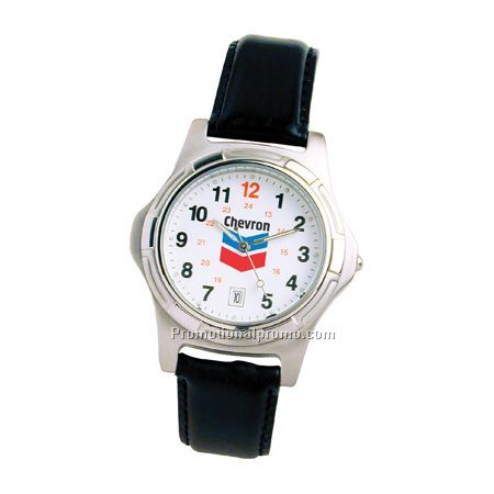 TITAN - Unisex/Black Leather Strap