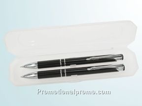 TRANSPARENT GIFT BOX WITH PEN AND MECHANICAL PENCIL