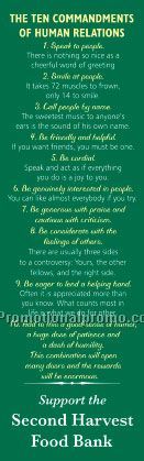 Ten Commandments of Human Relations