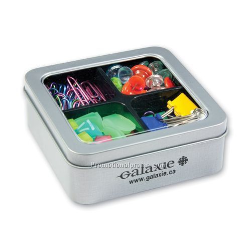 Tin Box with Stationery Supplies