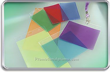 Translucent Vinyl Badge Holders-Large