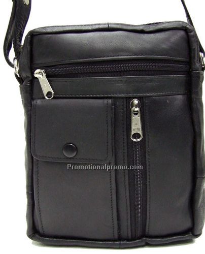 Unisex Bag / Double Section / Cell Phone / Napa / Black