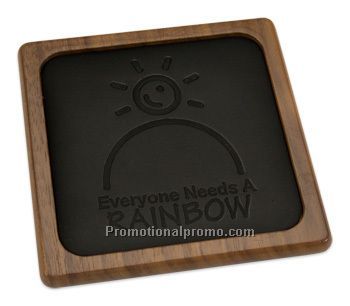 Walnut / Leather Coaster