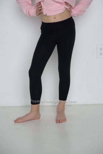 Youth Cotton Spandex Jersey Legging