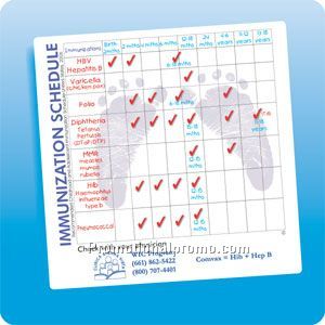 health & safety magnet - Immunization Schedule
