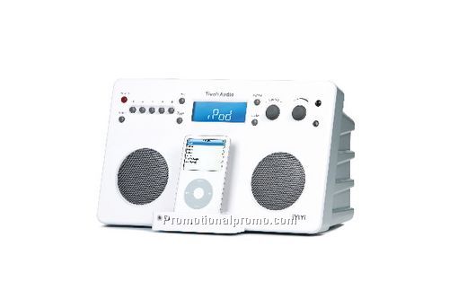 iYiYi High Fidelity iPod AM/FM Stereo System - White