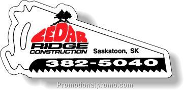 .002 Custom Shape White Premium Cast Vinyl Decals / adhesive back