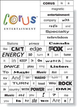 .020 Magnetic Word Set / 74 Pieces