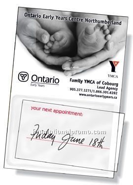 .020 Stock Shape Magnetic Card Holder with clear vinyl pouch for slide-in card