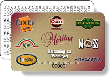 .025 White Polystyrene-alloy Wallet Cards / with clear lamination on both sides