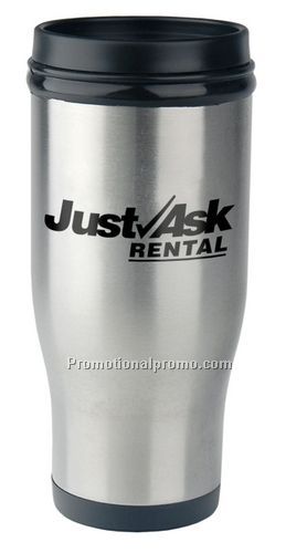 14 oz. Stainless Steel Auto Mate - Tumbler/Slide 37230 Sipp Lid
