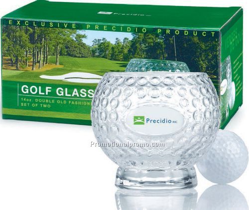 14oz DOF Golf Glass