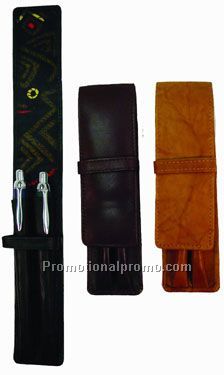 2-Pen Case / Top Flap / Stonewash Cowhide