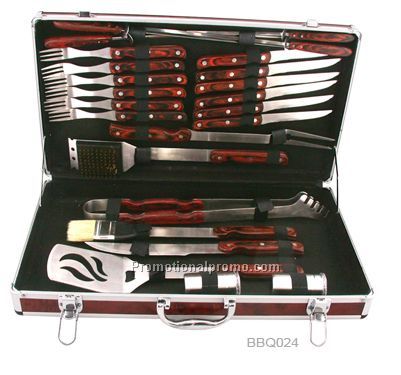 24 pc. BBQ wood set