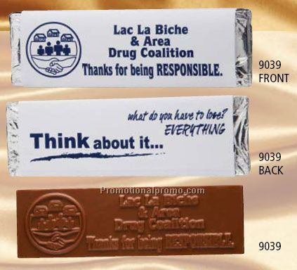 28g / 1 oz. Custom Wrapped with Custom Molded Bar*