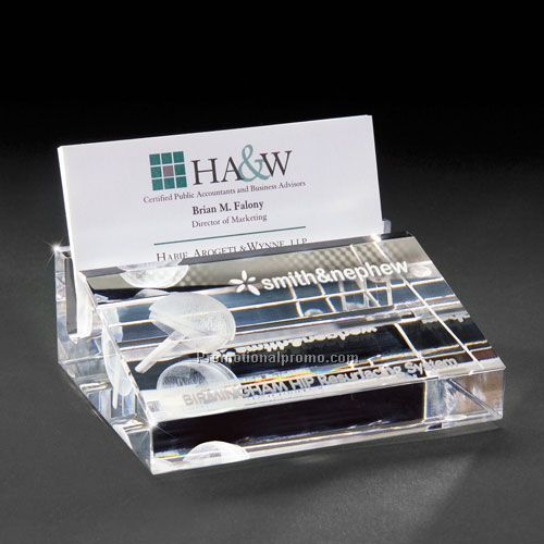 3D Crystal Business Card Holder