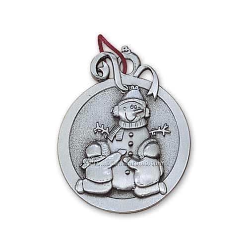 3D Solid Pewter Ornament
