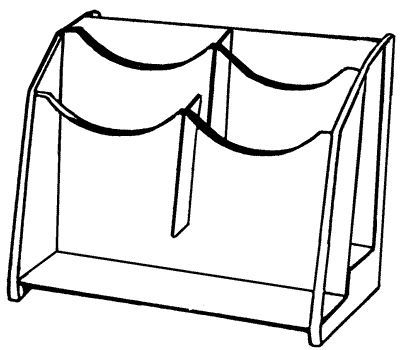 4 Pocket Literature Holder