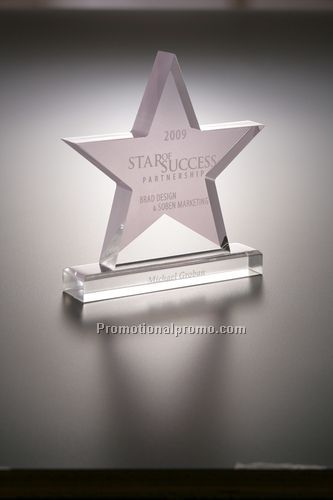 Acrylic Star Award on Base