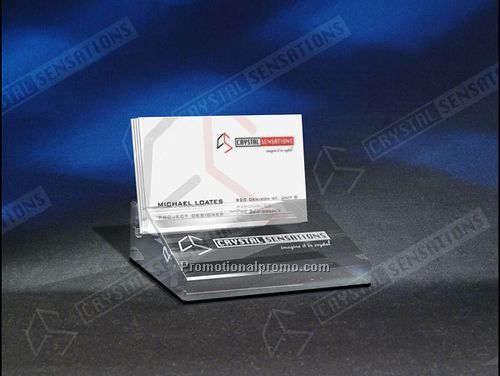 Beveled Business Card Holder