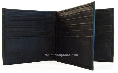 Bi-Fold Wallet / CentreID Section / Lambskin Napa / Black