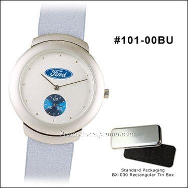 Blue eye, blue metallic strap