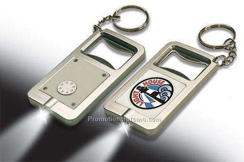 Bottle Opener Flashlight Keychain