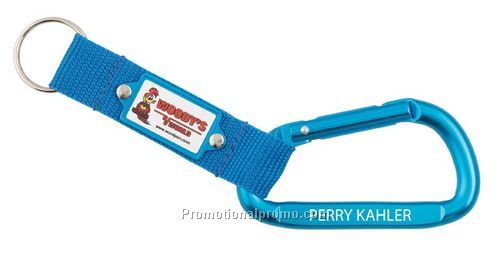 Carabiners with aluminum plate - Mini with label