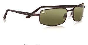 Carini - Satin Espresso/Brown Horn Frame 555nm Polarized Lens