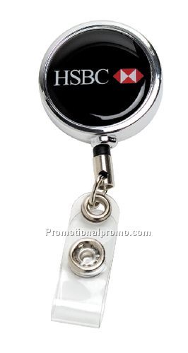 Chrome Metal Badge Reel