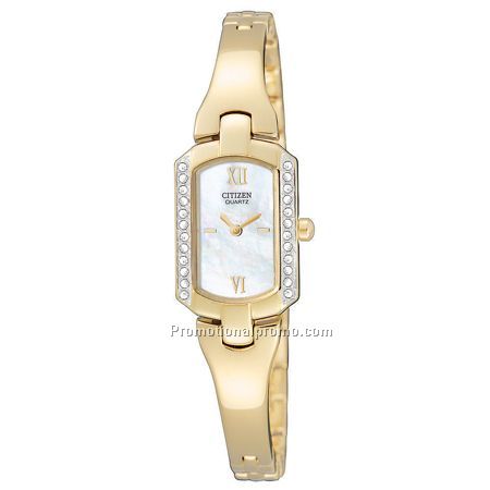 Citizen Quartz Lady's Gold-Tone/Swarovski Crystal
