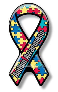 Clear Domed Ribbon Decal