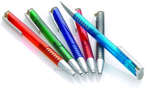 Click-Action Translucent Ballpoint Pen