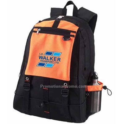 Comfort Backpack - Orange/Printed