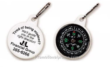 Compass Zipper Pull