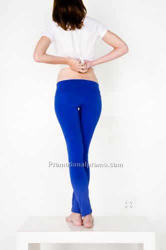 Cotton Spandex Straight Leg Yoga Pant
