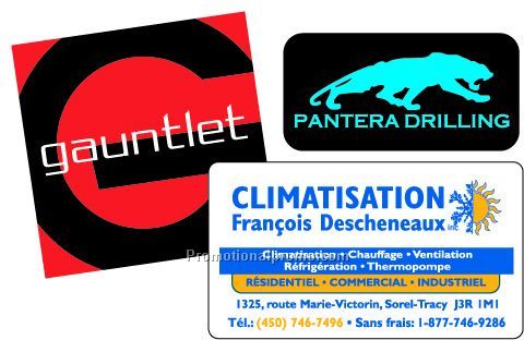 Custom Rectangular Decals 4.1-6 Square inches